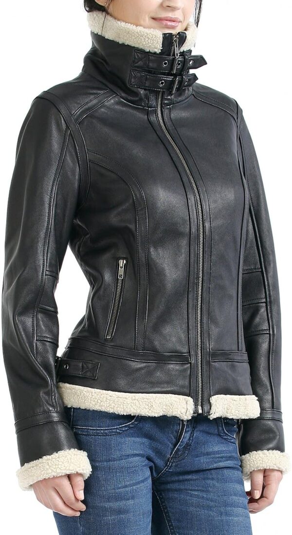 BGSD Women Brittany Lambskin Leather Jacket (Regular & Plus Size & Petite)