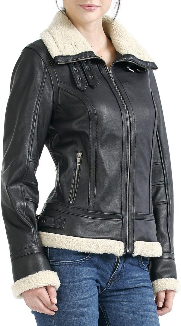 BGSD Women Brittany Lambskin Leather Jacket (Regular & Plus Size & Petite)