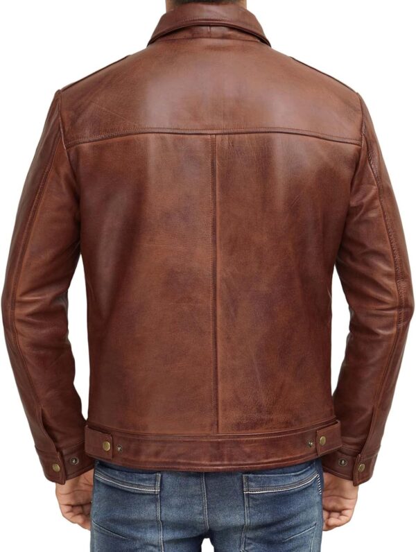 Brown Leather Jacket Men - Black Real Lambskin Mens Leather Jacket