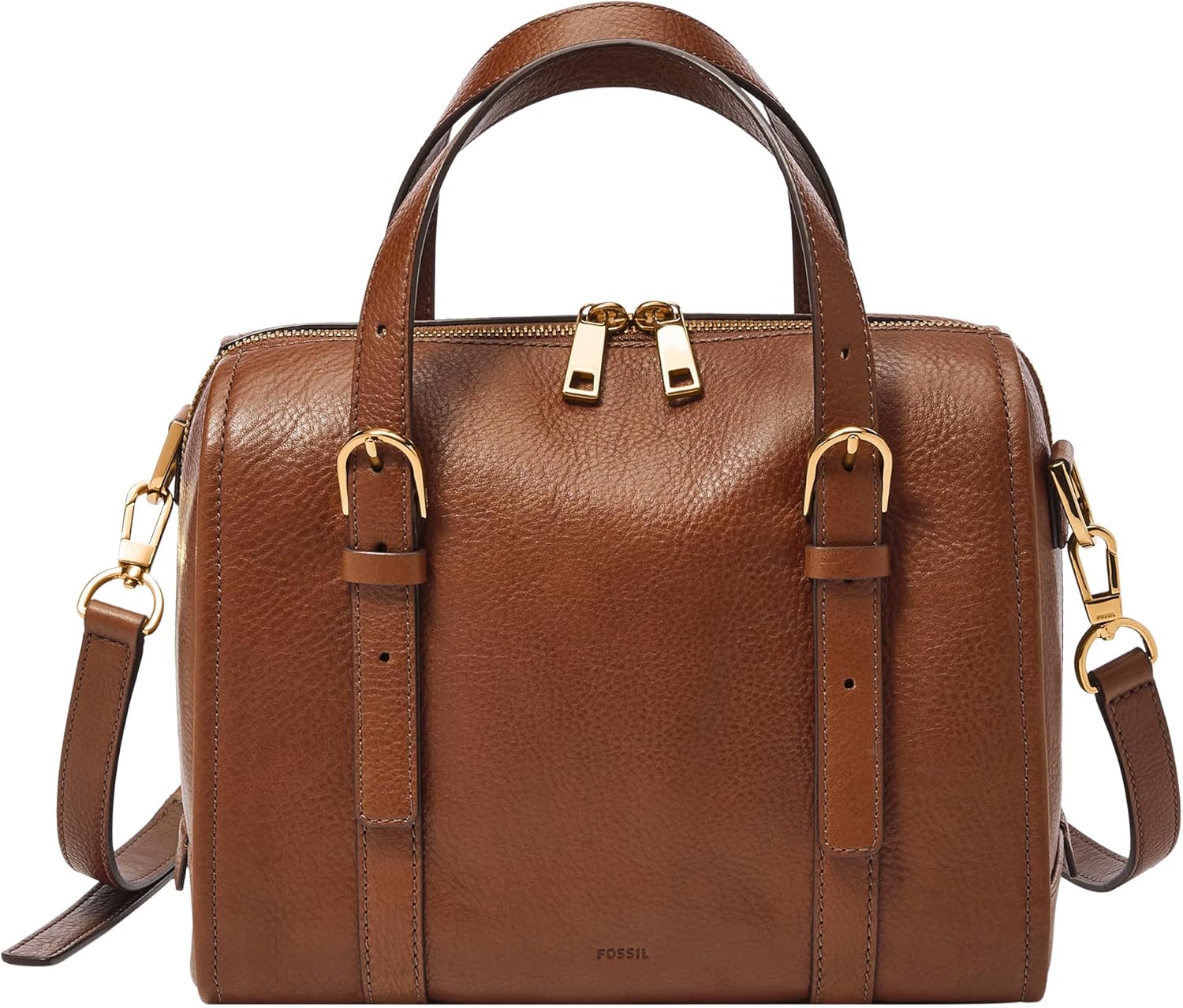 Fossil Women's Carlie Leather Satchel Purse Handbag for Women