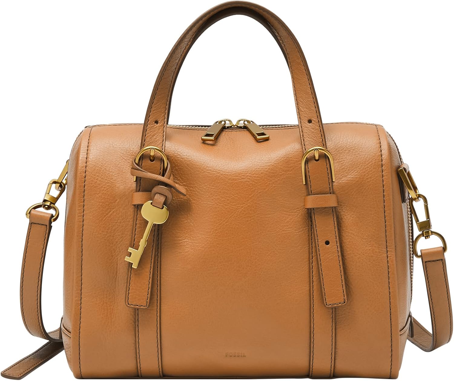 Fossil Women's Carlie Leather Satchel Purse Handbag for Women