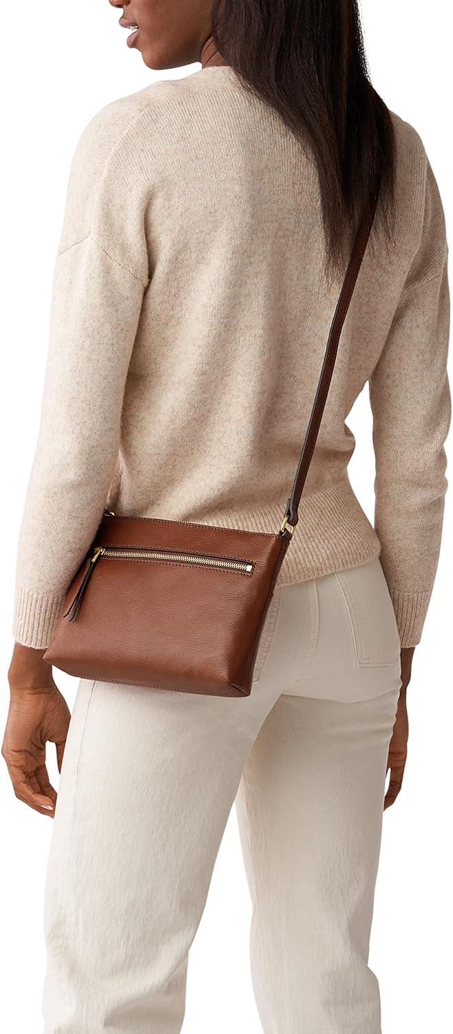 Fossil Women's Fiona Large or Small Crossbody Purse Handbag for Women