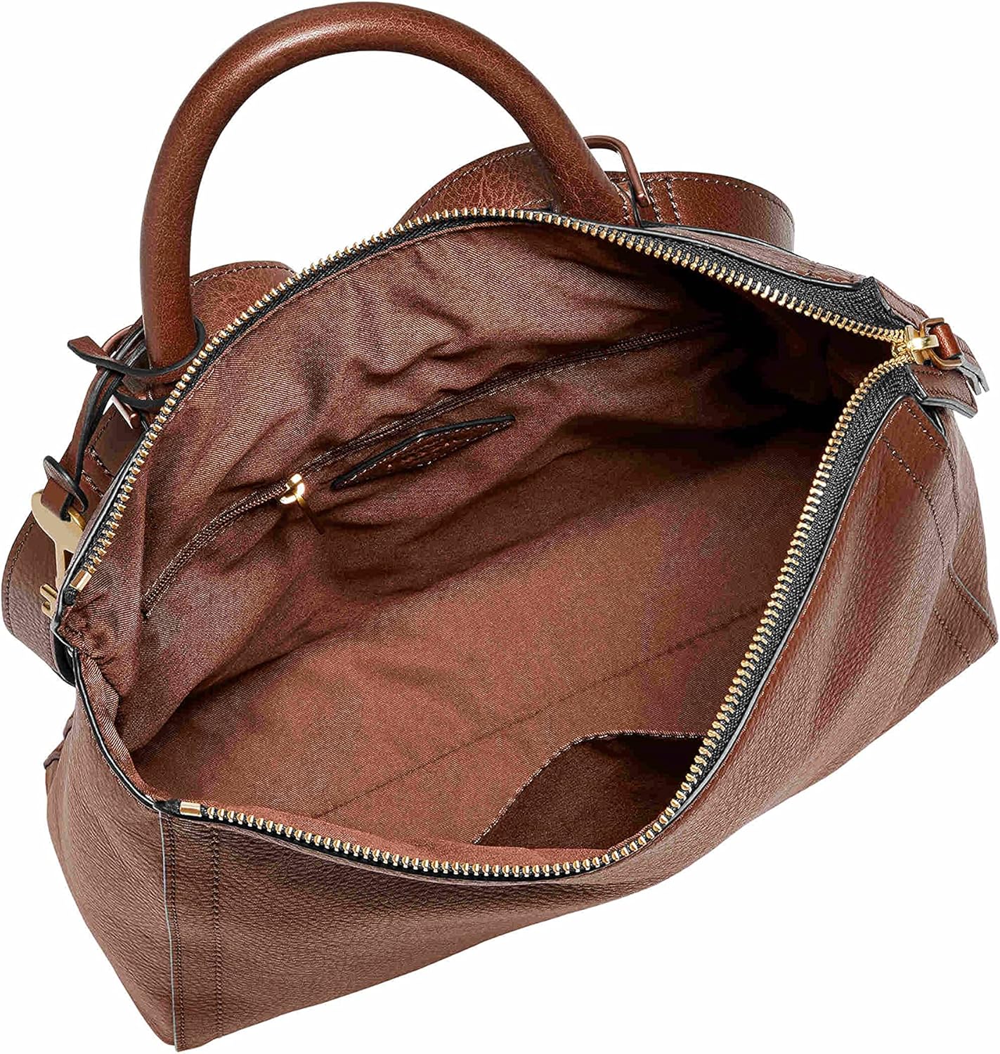 Fossil Women's Parker Leather Convertible Small Backpack Purse Handbag, Brown (Model: ZB1514200)