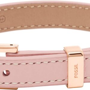 Fossil Women's Stainless Steel and Genuine Leather Bracelet for Women
