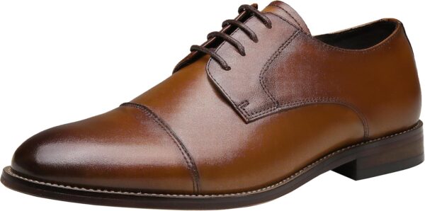 Jousen Mens Dress Shoes Casual Business Formal Premium Leather Dress Shoes for Men