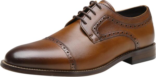 Jousen Mens Dress Shoes Casual Business Formal Premium Leather Dress Shoes for Men