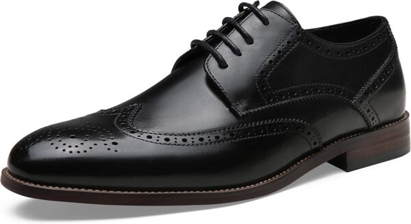 Jousen Mens Dress Shoes Casual Business Formal Premium Leather Dress Shoes for Men