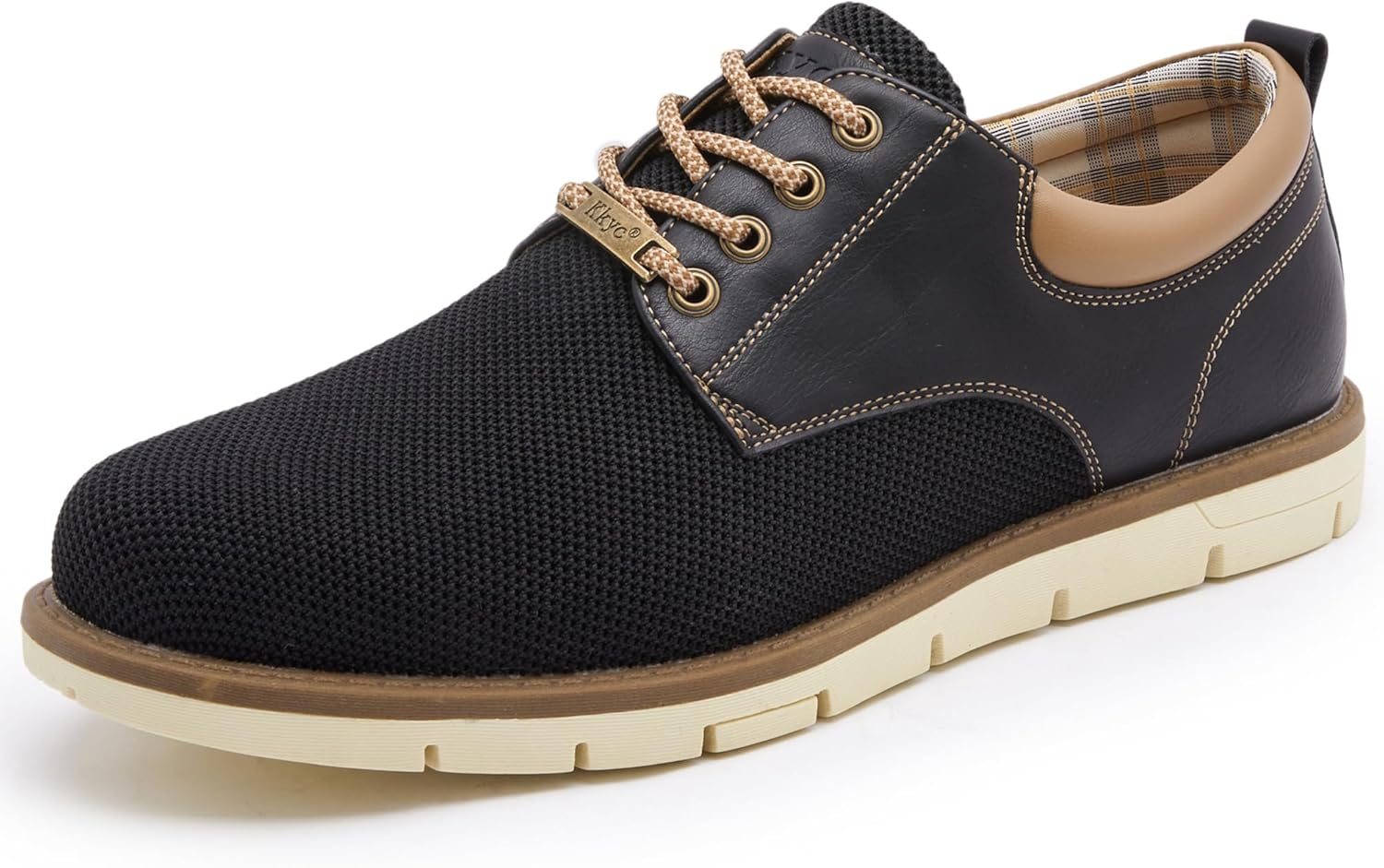 Kkyc Men's Shoes Comfortable Casual Shoes Slip on Lace up Shoes