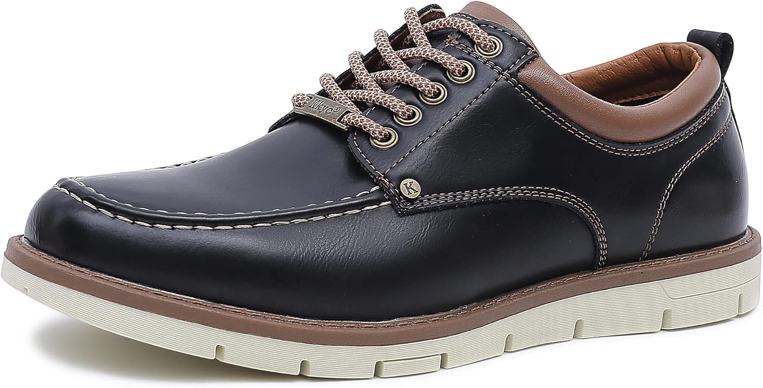 Kkyc Men's Shoes Comfortable Casual Shoes Slip on Lace up Shoes