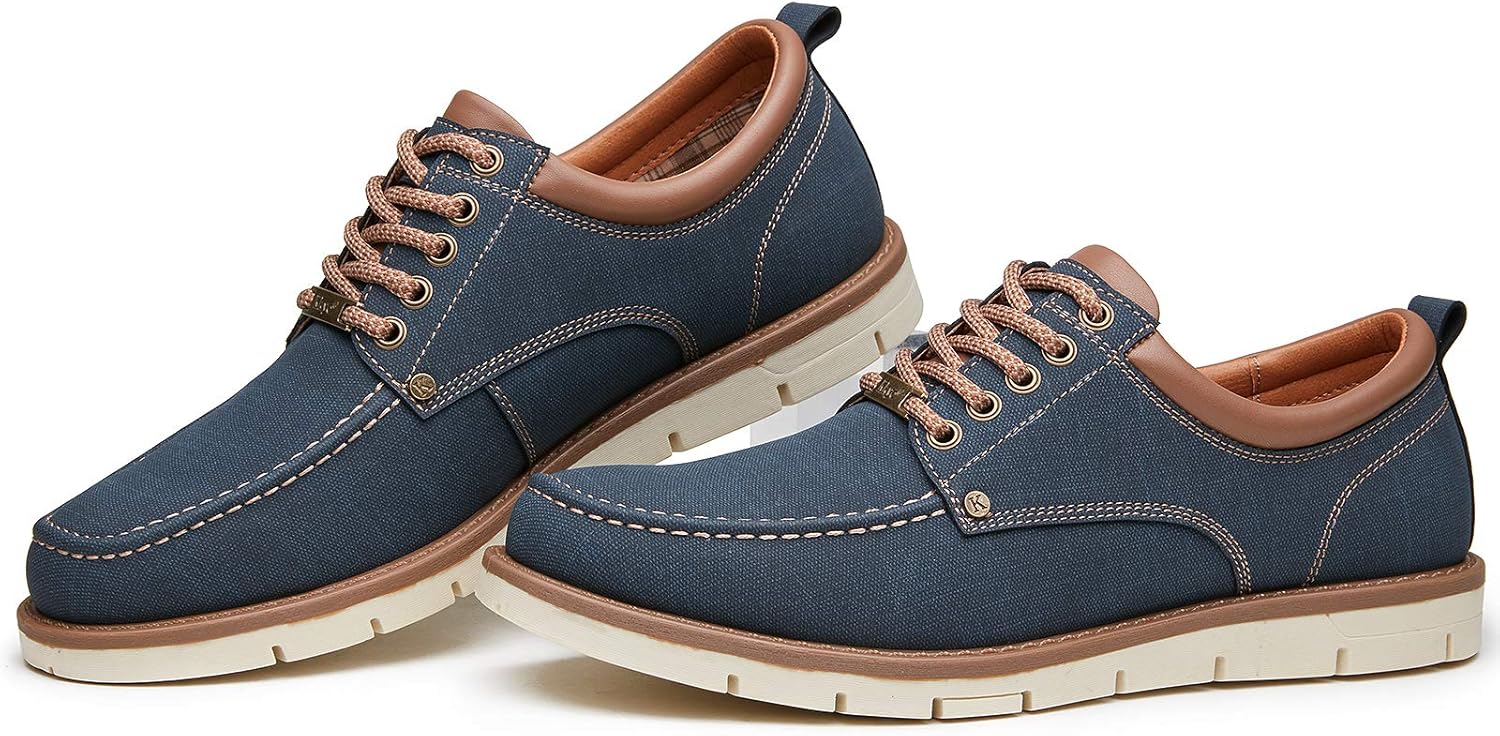 Kkyc Men's Shoes Comfortable Casual Shoes Slip on Lace up Shoes