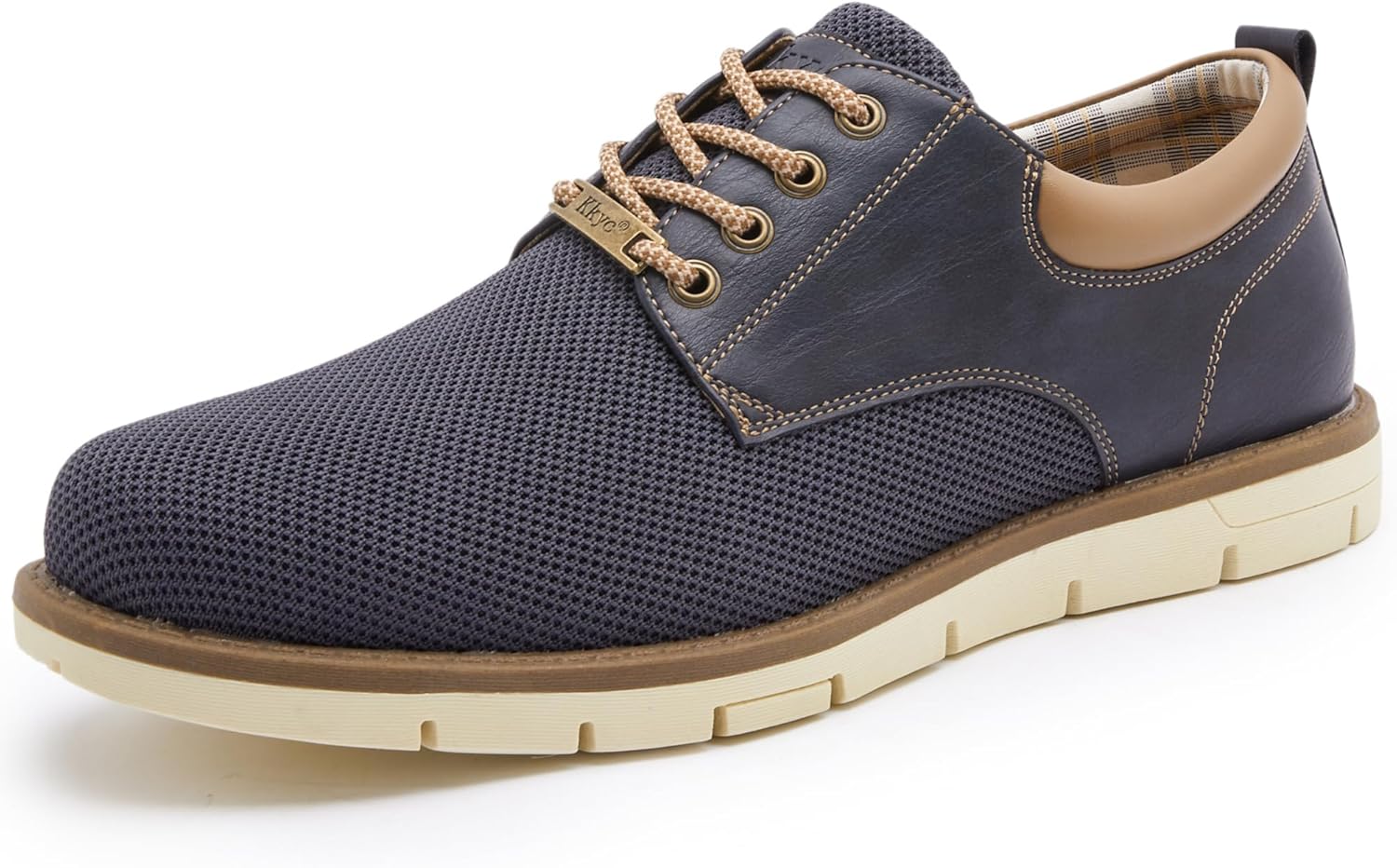 Kkyc Men's Shoes Comfortable Casual Shoes Slip on Lace up Shoes