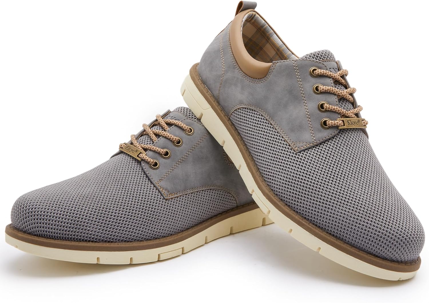 Kkyc Men's Shoes Comfortable Casual Shoes Slip on Lace up Shoes