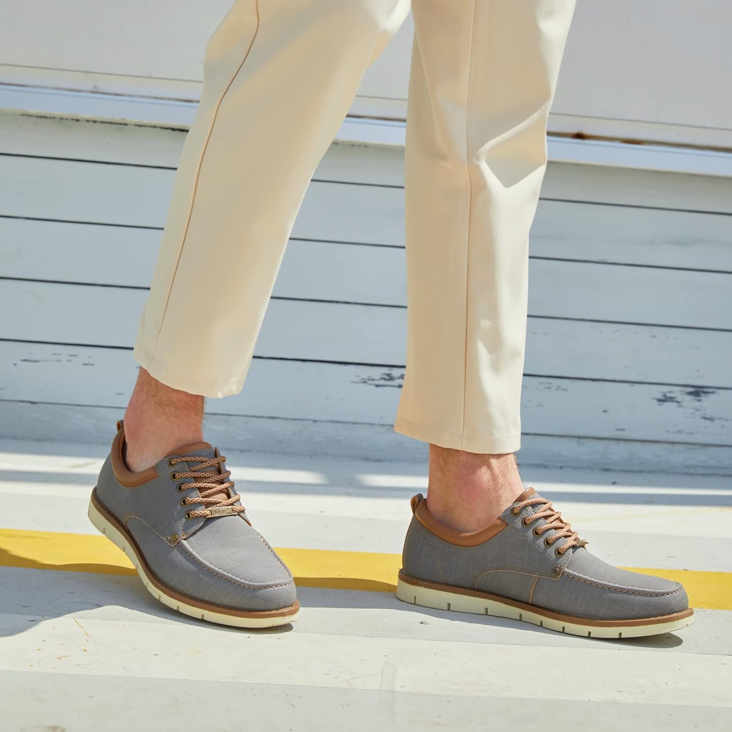 Kkyc Men's Shoes Comfortable Casual Shoes Slip on Lace up Shoes