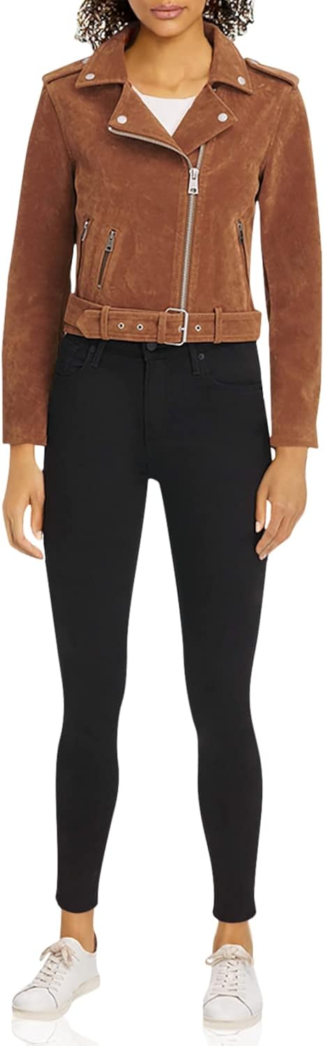 Levi's Women's Faux Leather Belted Motorcycle Jacket (Standard & Plus Sizes)