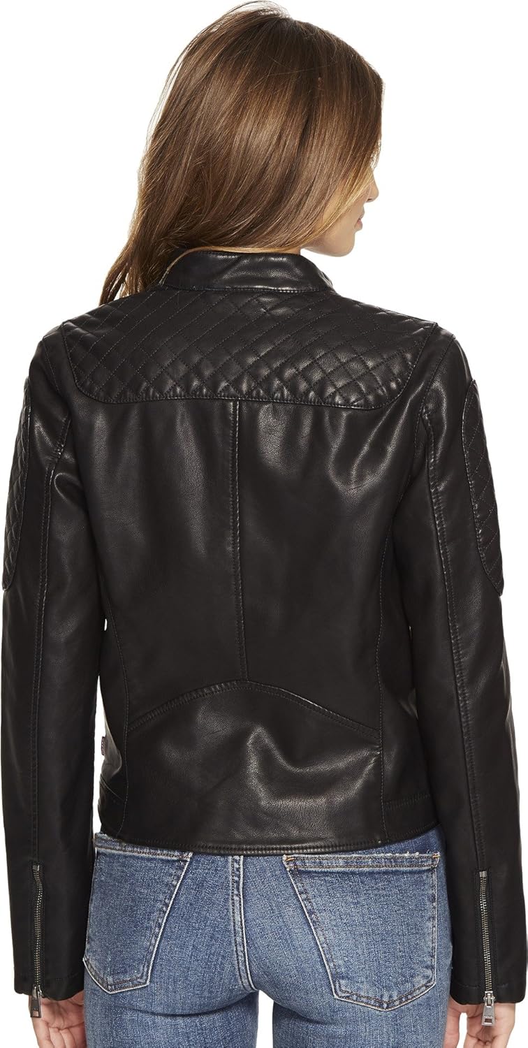 Levi's Women's Faux Leather Motocross Racer Jacket (Standard and Plus)