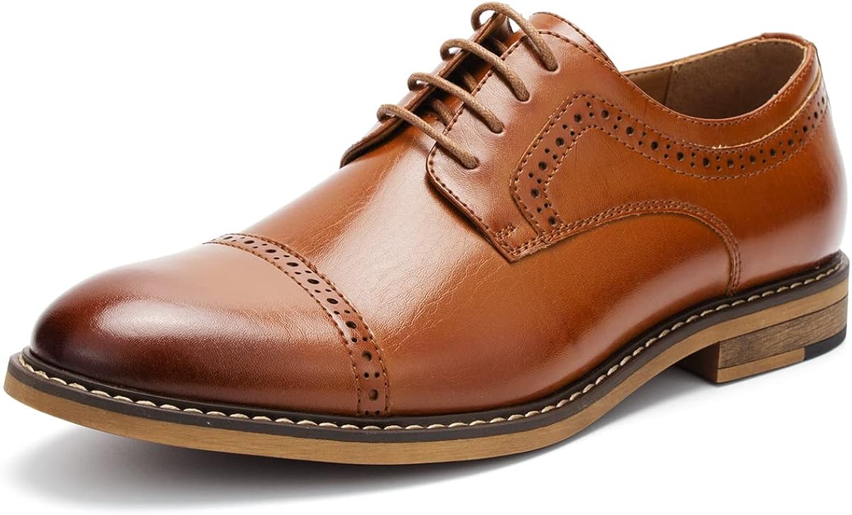 Men's Casual Dress Shoes Lace Up Classic Oxfords Shoes for Men DS13