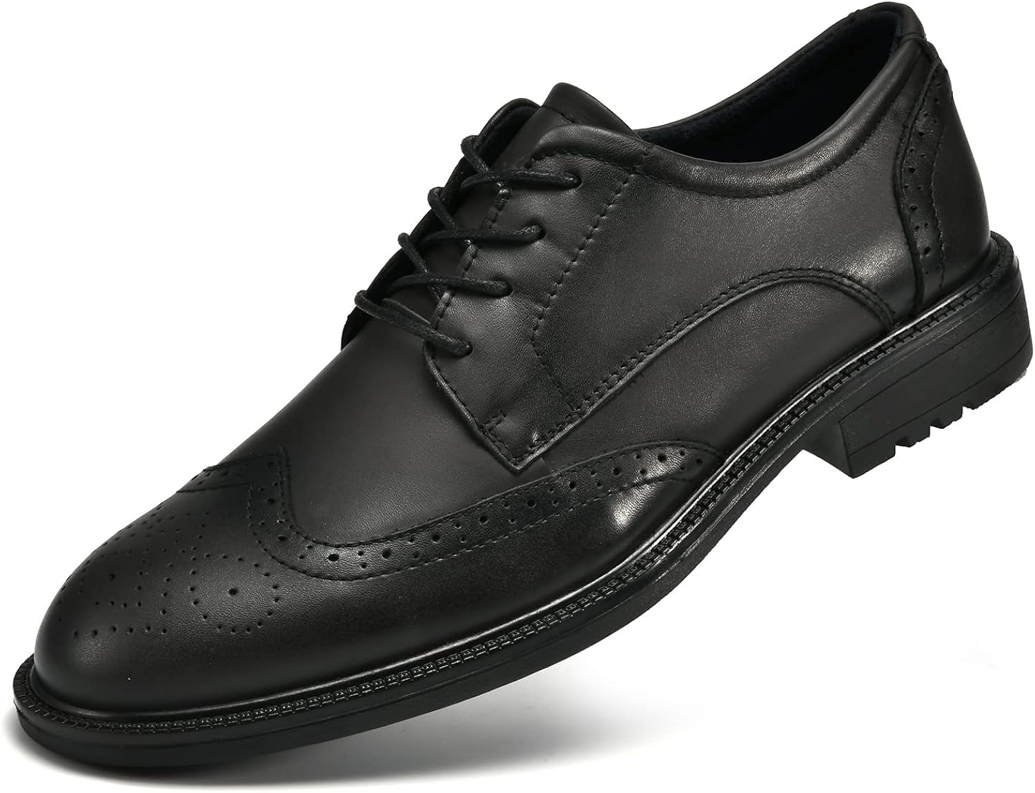Men's Oxford, Plain Toe Genuine Leather Dress Shoes