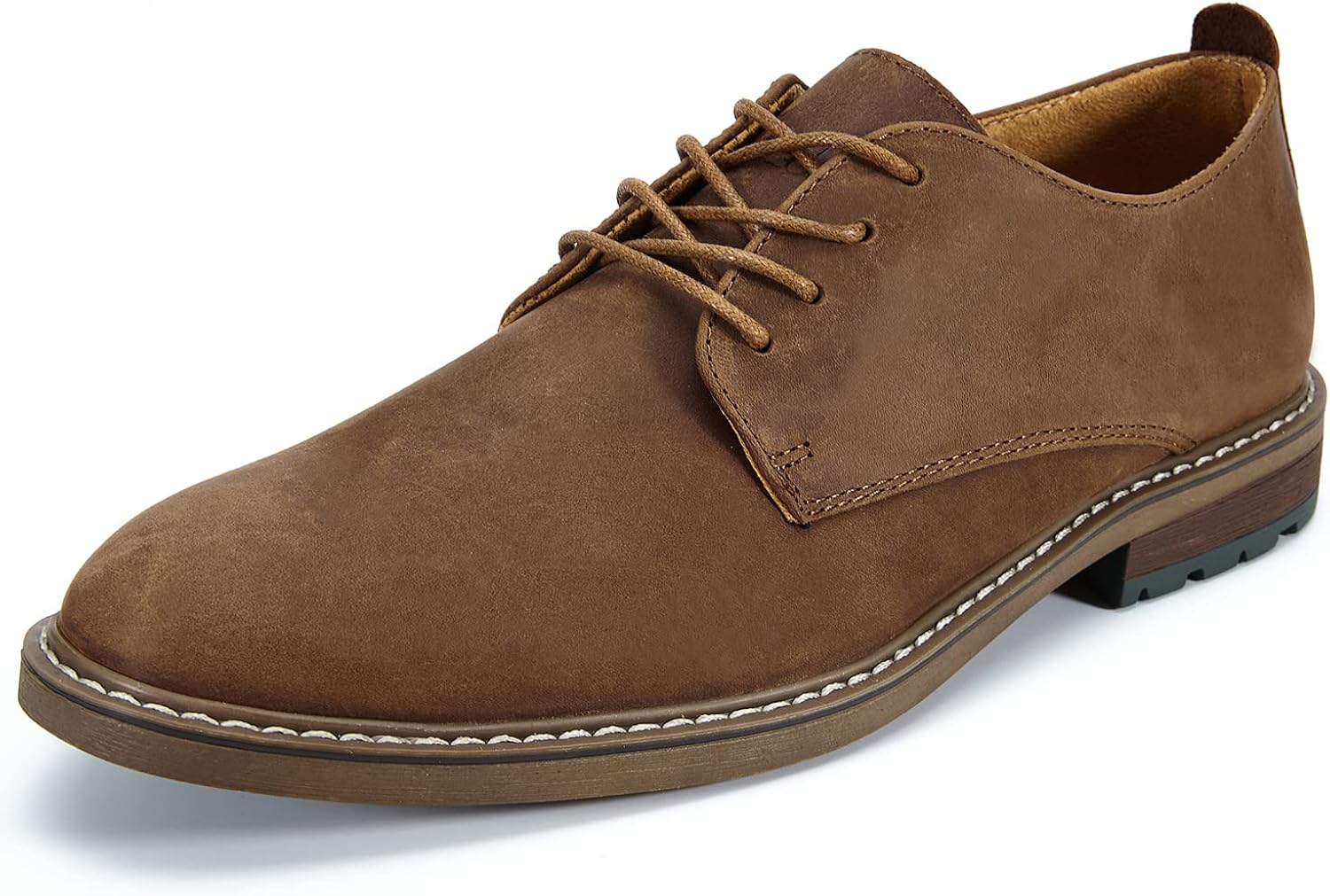 Men's Oxford, Plain Toe Genuine Leather Dress Shoes