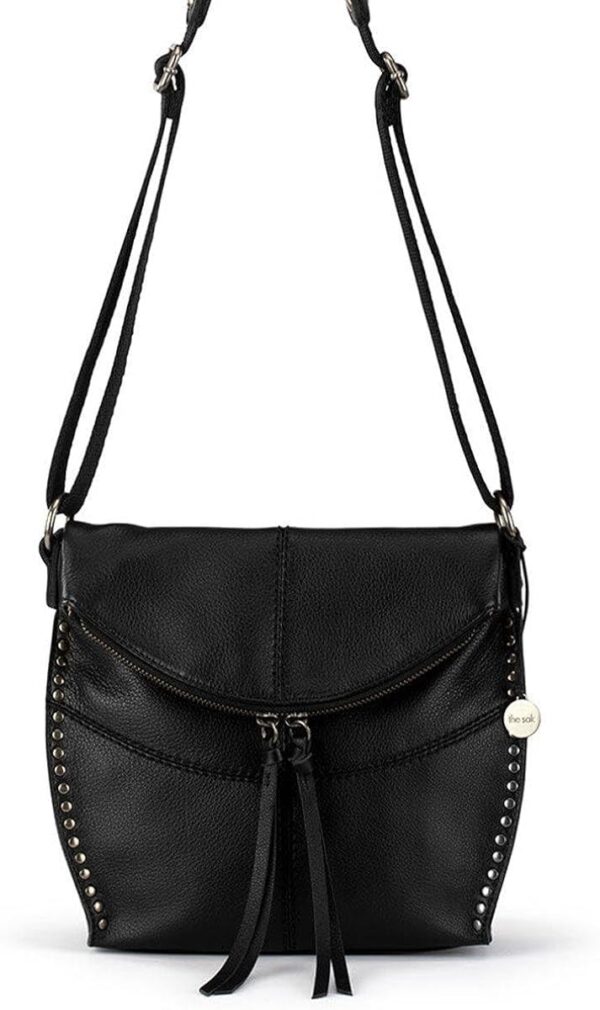 The Sak Silverlake Crossbody Bag in Leather, Casual Purse with Adjustable Strap & Zipper Pockets