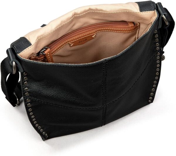 The Sak Silverlake Crossbody Bag in Leather, Casual Purse with Adjustable Strap & Zipper Pockets