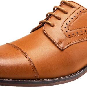 Vostey Men's Dress Shoes Classic Wingtip Brogue Men Oxfords