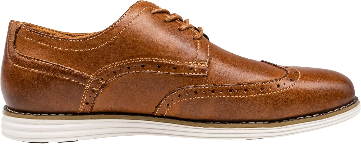 Vostey Men's Dress Shoes Leather Casual Dress Shoes for Men Leather Business Oxford Shoes for Men