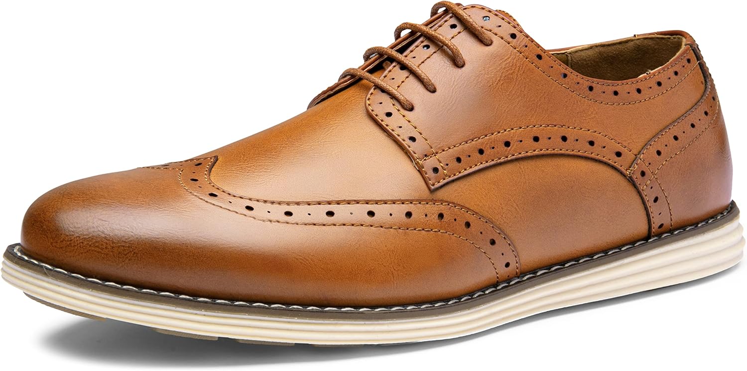 VOSTEY Men's Fashion Sneakers Breathable Casual Shoes Business Causal Flat