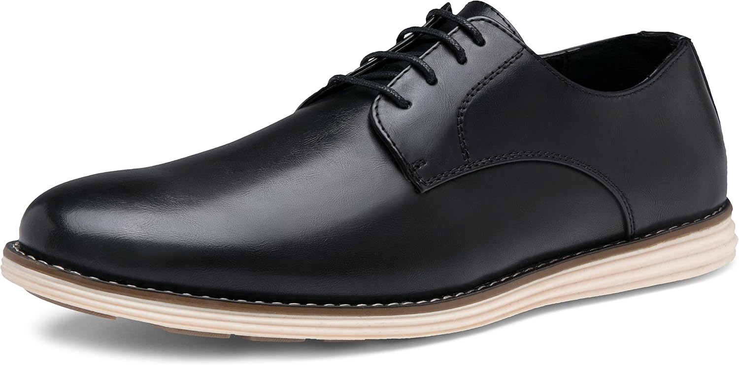 VOSTEY Men's Fashion Sneakers Breathable Casual Shoes Business Causal Flat