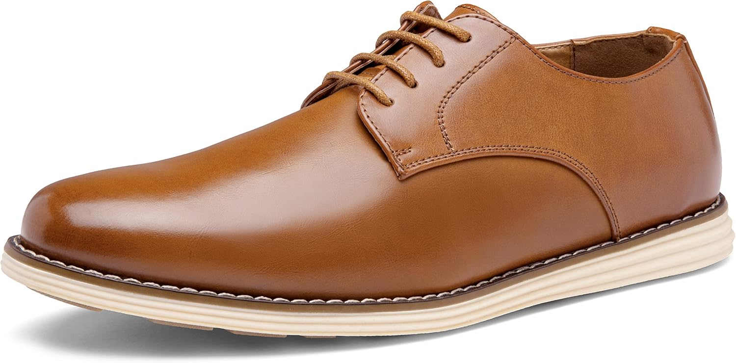 VOSTEY Men's Fashion Sneakers Breathable Casual Shoes Business Causal Flat