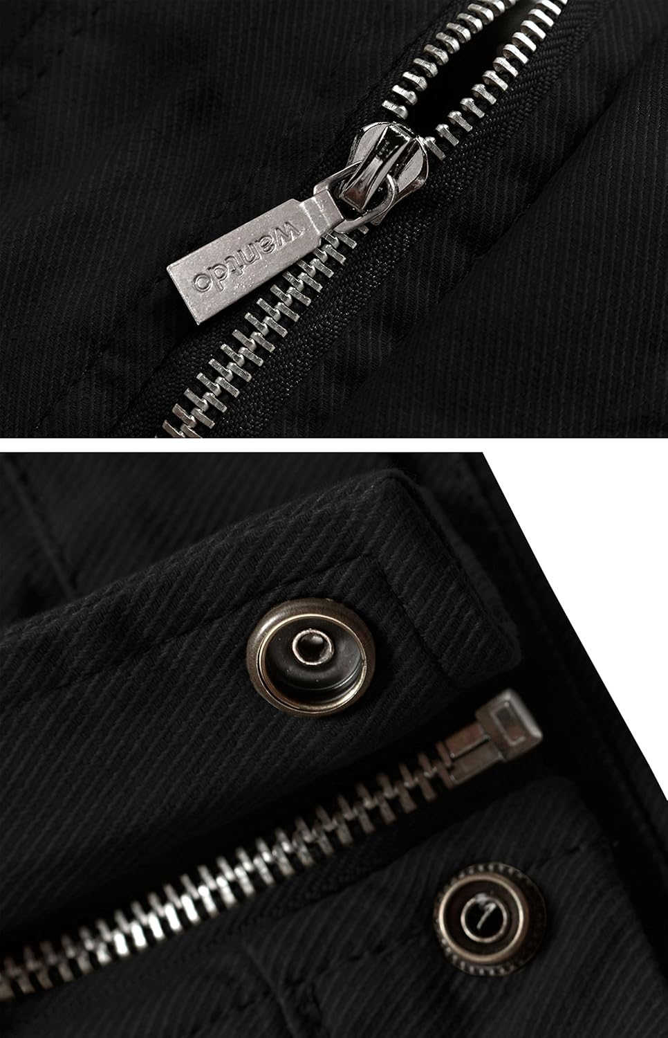 Wantdo Men's Cotton Lightweight Jacket Military Jacket Casual Field Coat Windbreaker